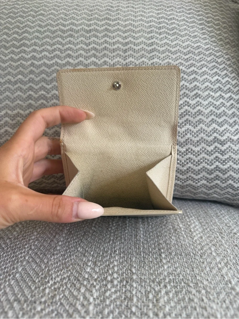 Louis Vuitton Epi Leather Ivory Trifold Wallet White Compact Wallet